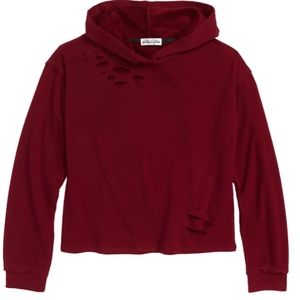 Ten Sixty Sherman Girls destructed hoodie
